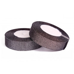 Nastro Nero Glitterato 10mmx23mt