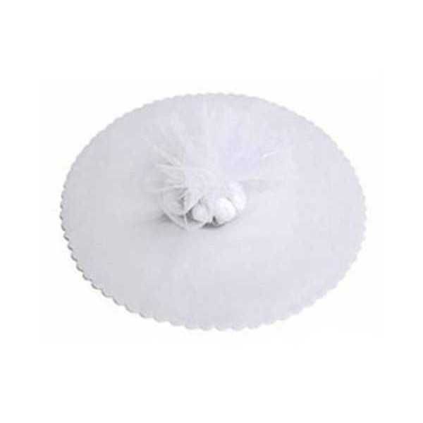 Velo Tulle Orlato Bianco 50pz