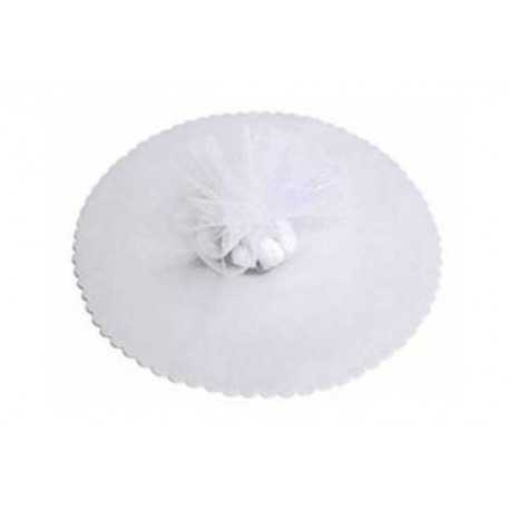 Velo Tulle Orlato Bianco 50pz Velo Tulle Orlato Bianco 50pz