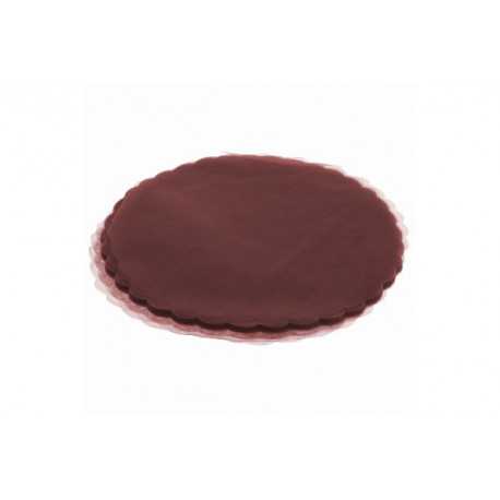 Velo Tulle Orlato Bordeaux 50pz Velo Tulle Orlato Bordeaux 50pz
