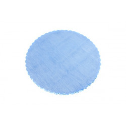 Velo Tulle Orlato Celeste 50pz