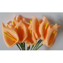 Fiore di Calle cm 2 pz 12 pesca