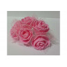 Rosa in spugna con inserti pois cm 2 pz 10 colore rosa Rosa in spugna con inserti pois cm 2 pz 10 colore rosa