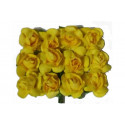 Fiore in carta cm 1 pz 12 colore giallo