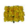 Fiore in carta cm 1 pz 12 colore giallo