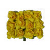 Fiore in carta cm 1 pz 12 colore giallo Fiore in carta cm 1 pz 12 colore giallo