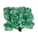 Fiore in carta cm 1 pz 12 colore verde tiffany