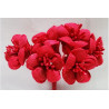 Fiore in stoffa cm 2 pz 6 rosso