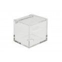 Scatola Cubo portaconfetti Trasparente in plexiglas 6x6x6cm