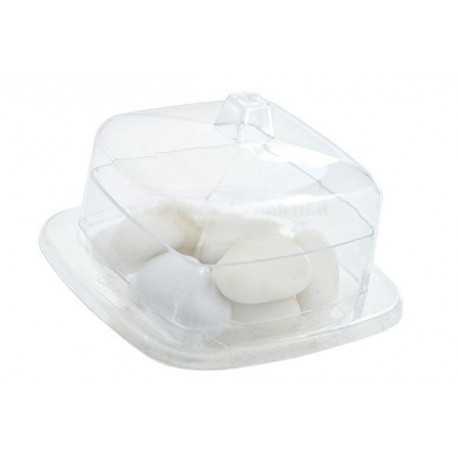 Scatola con Coperchio Quadrata portaconfetti in plexiglas 8cm Scatola con Coperchio Quadrata portaconfetti in plexiglas 8cm