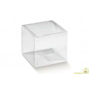 Scatola Cubo portaconfetti trasparente in PVC plastica morbida