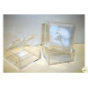 Scatola Quadrata portaconfetti in plexiglas 6x6x3cm Scatola Quadrata portaconfetti in plexiglas 6x6x3cm