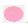 Velo Tulle Orlato Rosa in confezione da 50 veli di diametro 24 cm