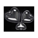 Da 6 a 10 cm cuore in plexiglass apribile da decorare