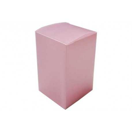 Scatola Quadrata portaconfetti traslucido Rosa in PVC 5x5x8cm 4pz Scatola Quadrata portaconfetti traslucido Rosa in PVC 5x5x8cm 4pz