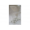 Sacchetto Regalo portaconfetti decorato Cuore Bianco in PVC 12x9x6cm 12pz