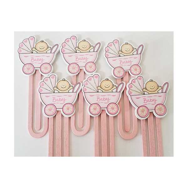 Set Clip Fermaglio Graffetta Carrozzina bimba Rosa pz6