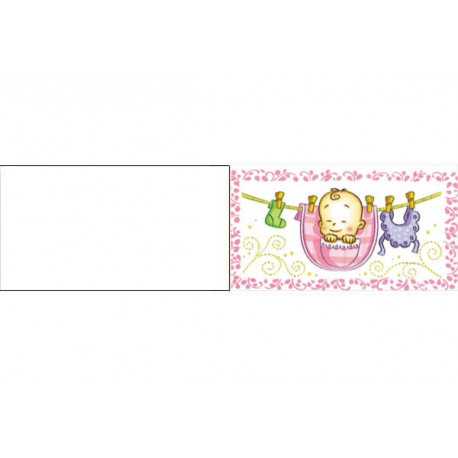 5 bigliettini per bomboniere stampabili Nascita Battesimo Tema Stendino Rosa 5 bigliettini per bomboniere stampabili Nascita Battesimo Tema Stendino Rosa