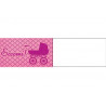 5 bigliettini per bomboniere stampabili Nascita Tema Rosa 5 bigliettini per bomboniere stampabili Nascita Tema Rosa