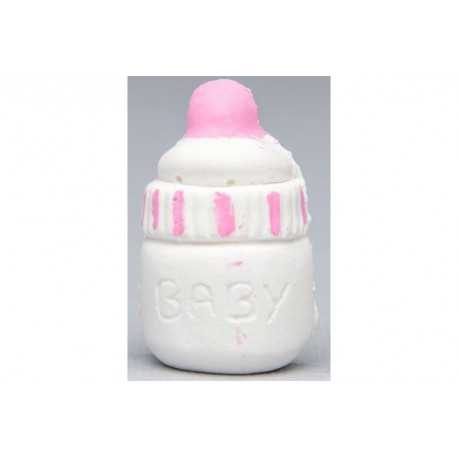 Gessetto Profumato Biberon Decorato Rosa Gessetto Profumato Biberon Decorato Rosa