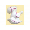 Gessetto Profumato Cavallo a Dondolo Decorato Rosa Gessetto Profumato Cavallo a Dondolo Decorato Rosa