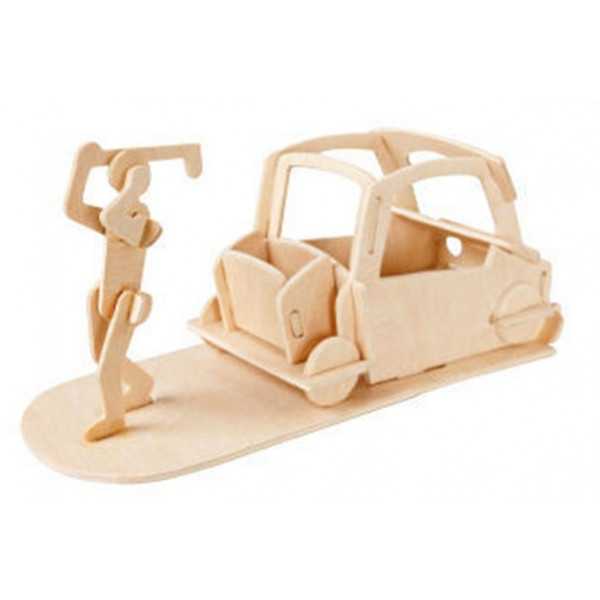 Puzzle 3D in legno tema Portapenne Golf