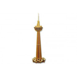 Puzzle 3D grande in legno tema Kuala Lumpur Tower