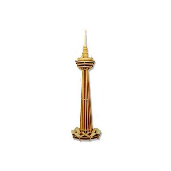 Puzzle 3D grande in legno tema Kuala Lumpur Tower