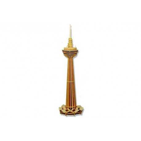 Puzzle 3D grande in legno tema Kuala Lumpur Tower