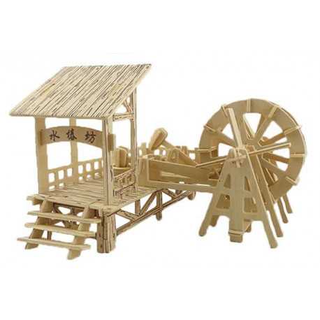 Puzzle 3D grande in legno tema Mulino Puzzle 3D grande in legno tema Mulino