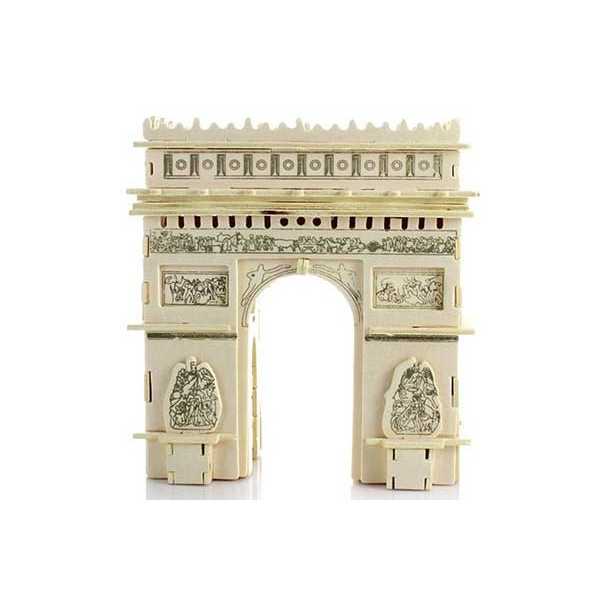 Puzzle 3D grande in legno tema Arco di trionfo
