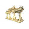 Puzzle 3D grande in legno tema Paifang Portale Cinese Puzzle 3D grande in legno tema Paifang Portale Cinese
