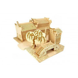 Puzzle 3D grande in legno tema Giardino Cinese