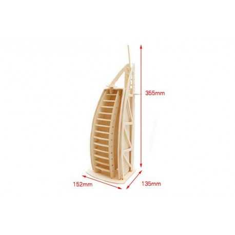 Puzzle 3D grande in legno tema Dubai Hotel Puzzle 3D grande in legno tema Dubai Hotel