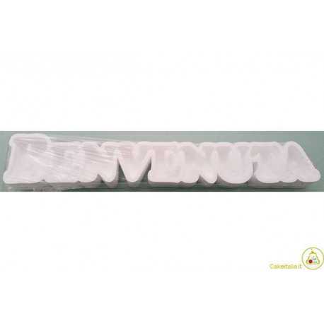 Vassoio Portaconfetti Benvenuta 70x12x6cm Vassoio Portaconfetti Benvenuta 70x12x6cm