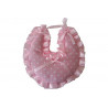 Coccarda Nascita Forma Bavaglino Colore Rosa Coccarda Nascita Forma Bavaglino Colore Rosa