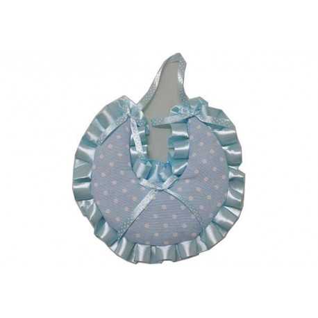 Coccarda Nascita Forma Bavaglino Colore Celeste Coccarda Nascita Forma Bavaglino Colore Celeste