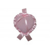 Coccarda Nascita Forma Cuore Colore Rosa Coccarda Nascita Forma Cuore Colore Rosa