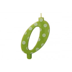 Candela Pois Verde Lime Maxi cm 12 n° 0