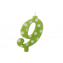 Candela Pois Verde Lime Maxi cm 12 n° 9