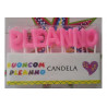 Candeline alfabetiche “Buon Compleanno” Rosa Candeline alfabetiche “Buon Compleanno” Rosa