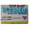 Candeline alfabetiche “Buon Compleanno” Celeste Candeline alfabetiche “Buon Compleanno” Celeste