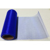 Rotolo in organza effetto lucido Blu 14cmx8m