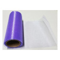 Rotolo in organza effetto lucido Lavanda Lilla Glicine 14cmx8m