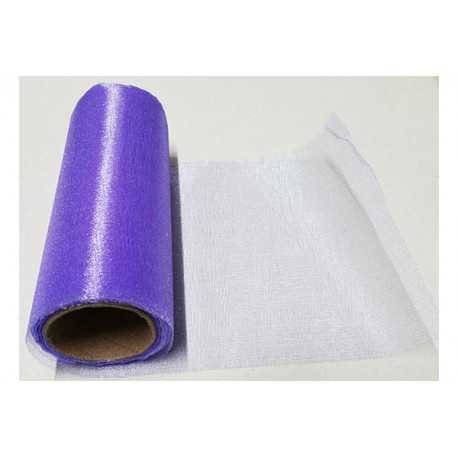 Rotolo in organza effetto lucido Lavanda Lilla Glicine 14cmx8m Rotolo in organza effetto lucido Lavanda Lilla Glicine 14cmx8m