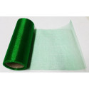 Rotolo organza effetto lucido Verde Smeraldo 14cmx8m