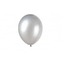 5 palloncini Argento diametro 30cm