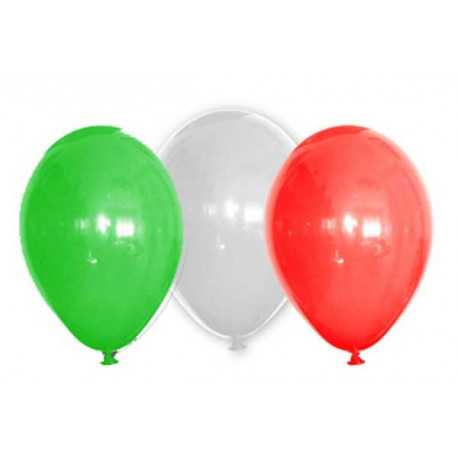 6 palloncini Tricolore diametro 30cm 6 palloncini Tricolore diametro 30cm