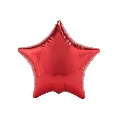 Palloncino a forma di Stella Rosso 45cm Palloncino a forma di Stella Rosso 45cm