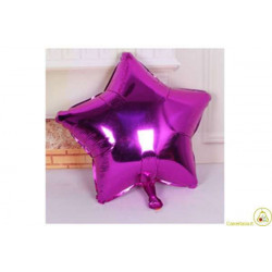 Palloncino a forma di Stella Fucsia 45cm